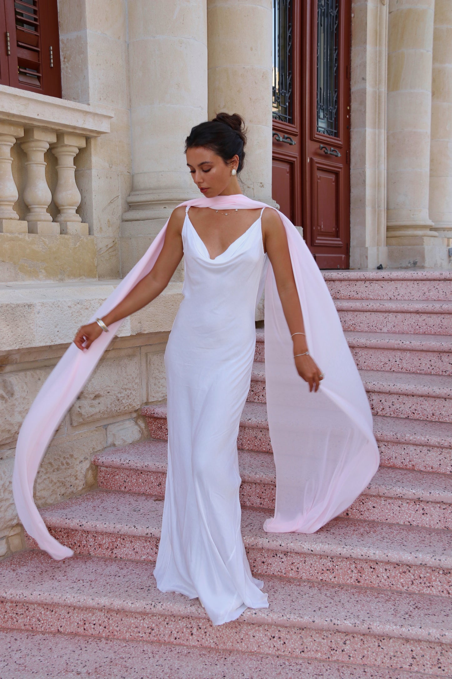 Farfalla Neck Scarf Rosa
