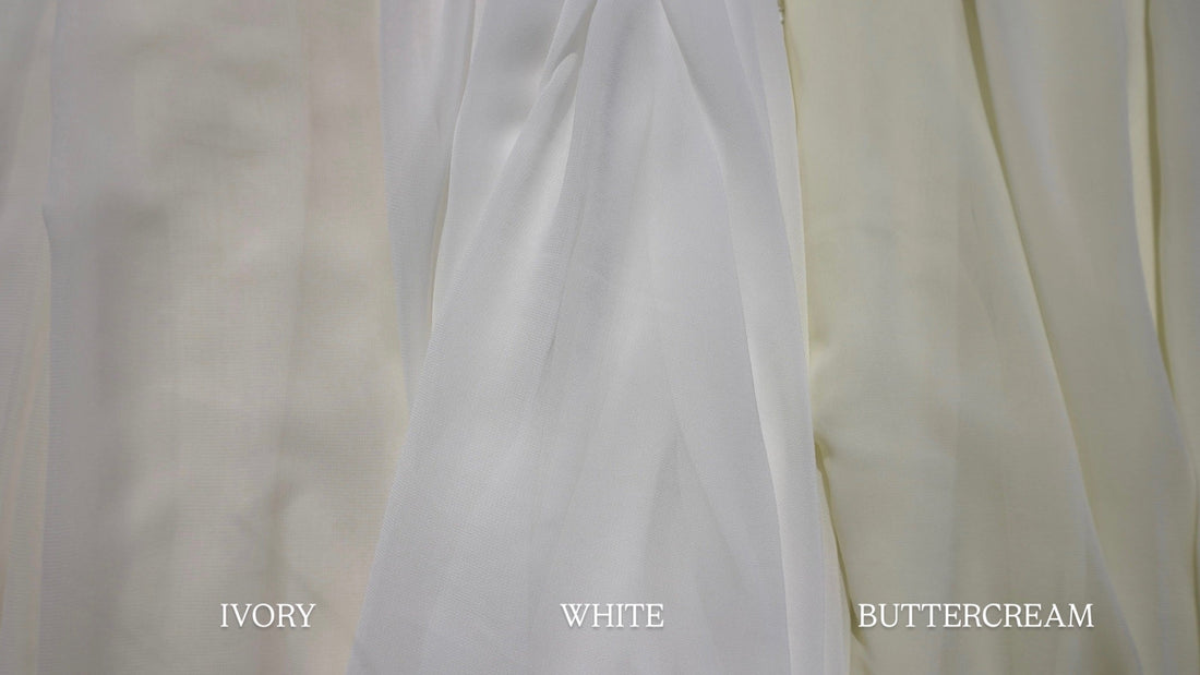 White vs Ivory vs Buttercream: The Age-Old Bridal Debate