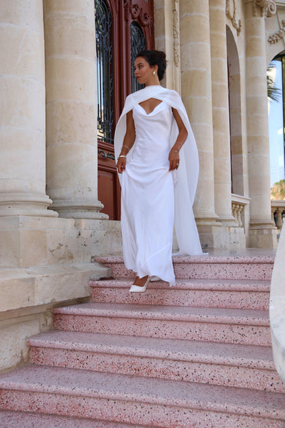 Farfalla Neck Scarf White
