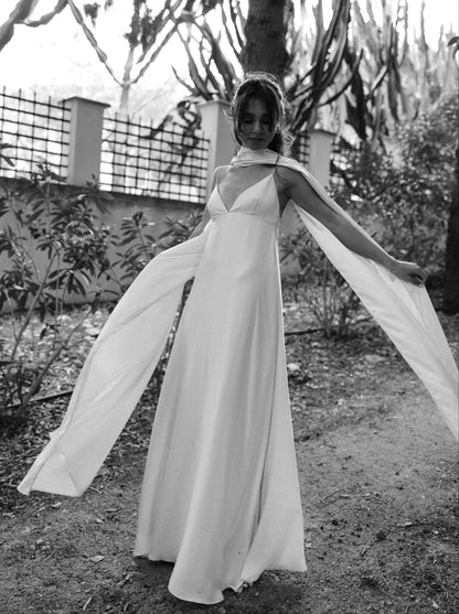 Farfalla Neck Scarf White